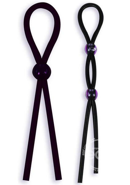 Doc Johnson SILICONE COCK TIE & C/B TIE BLK