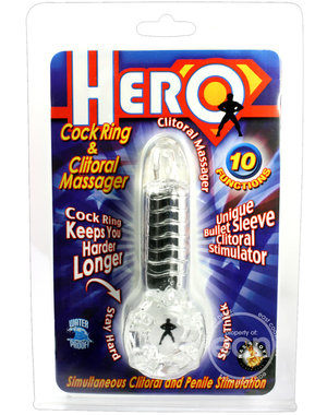 NASSTOYS HERO COCKRING & CLITORAL MASSAGER
