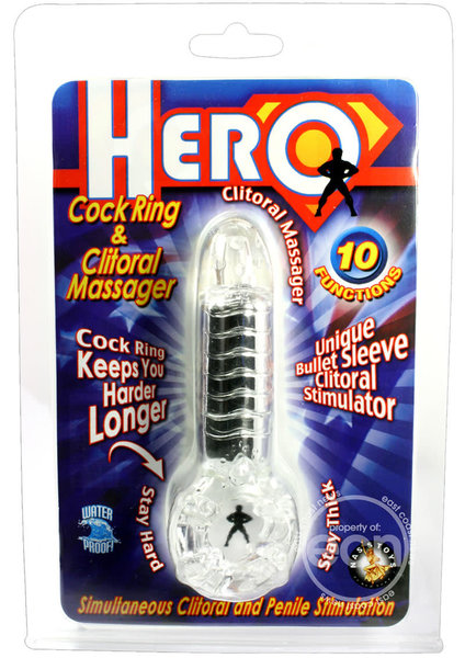 NASSTOYS HERO COCKRING & CLITORAL MASSAGER