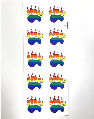  10 MINI BEAR PAW STICKER