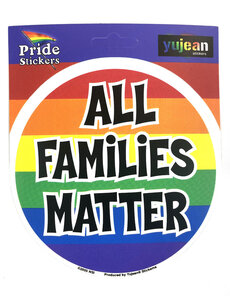 RAINBOW ALL FAMILIES MATTER STICKER