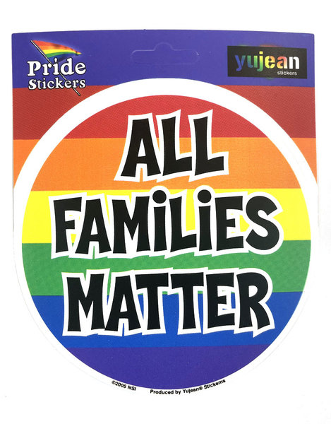 RAINBOW ALL FAMILIES MATTER STICKER