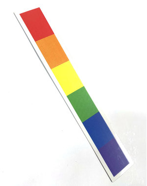 YUJEAN RAINBOW STRIP 1" X 7.25" STICKER