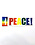PEACE RAINBOW WORD STICKER