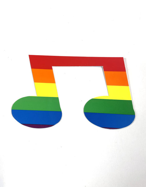 RAINBOW MUSIC NOTE (LARGE)