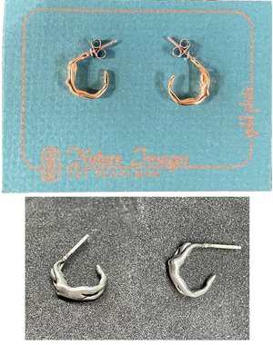 PAT PEARLMAN FEMALE FIGURE HOOP EARRINGS