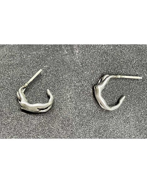 PAT PEARLMAN FEMALE FIGURE HOOP EARRINGS