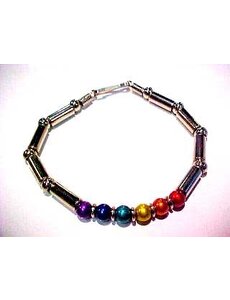 RAINBOW SILVER & RAINBOW BALLS BRACELET