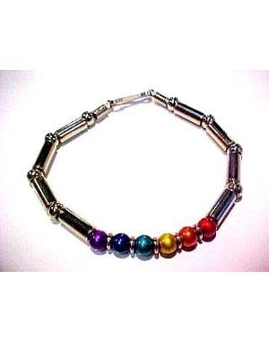 RAINBOW SILVER & RAINBOW BALLS BRACELET