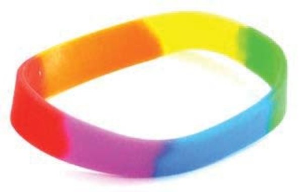 SILICONE RAINBOW BRACELET