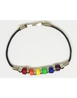  RAINBOW CERAMIC BEAD BRACELET