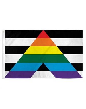 RAINBOW GAY STRAIGHT ALLIANCE FLAG  3'X5' POLYESTER