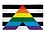 RAINBOW GAY STRAIGHT ALLIANCE FLAG  3'X5' POLYESTER
