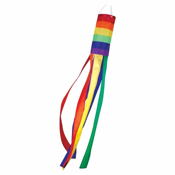 RAINBOW LARGE SPINSET WINDSOCK 60"