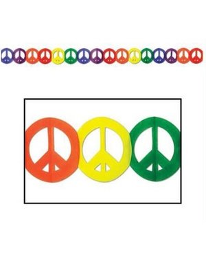 RAINBOW RAINBOW PEACE SIGN GARLAND