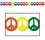 RAINBOW RAINBOW PEACE SIGN GARLAND