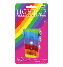 Hott Products LIGHT UP RAINBOW PECKER SHOT GLASS