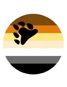 RAINBOW BEAR FLAG BUTTON