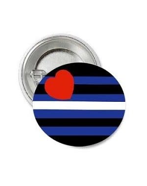 RAINBOW LEATHER PRIDE BUTTON