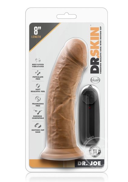 DR SKIN DR SKIN DR JOE 8" VIBRATING DILDO