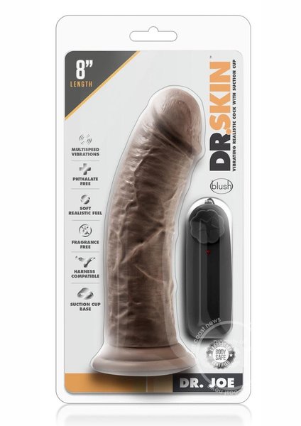 DR SKIN DR SKIN DR JOE 8" VIBRATING DILDO