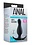 BLUSH NOVELTIES Anal Adventures Platinum Curve Silicone Butt Plug - Black
