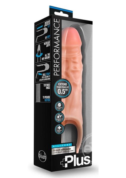 BLUSH NOVELTIES Performance Plus Silicone Cock Sheath Penis Extender - Vanilla