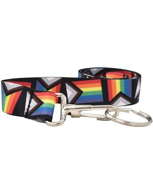 RAINBOW PROGRESS PRIDE LANYARD