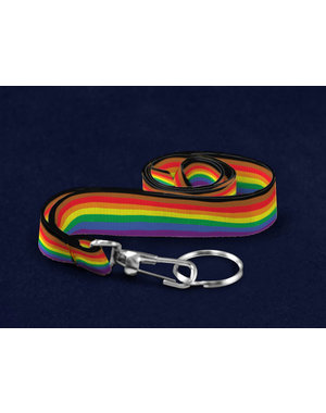 RAINBOW PEOPLE OF COLOR PRIDE LANYARD