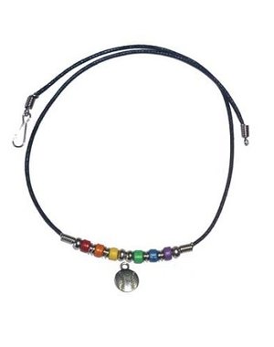 RAINBOW RAINBOW CERAMIC BEADS WITH BASEBALL CHARM