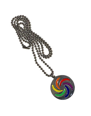RAINBOW RAINBOW SWIRL STAINLESS STEEL NECKLACE