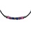 RAINBOW BI PRIDE CERAMIC BEADS NECKLACE
