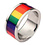 RAINBOW STAINLESS STEEL FILM RAINBOW RING