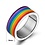 RAINBOW RAINBOW RUBBER BANDS PRIDE RING