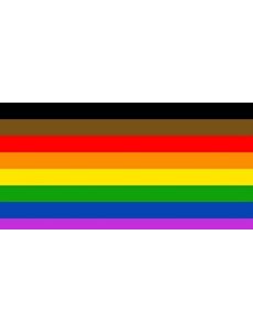 RAINBOW PEOPLE OF COLOR PRIDE STICKER 2"x3"