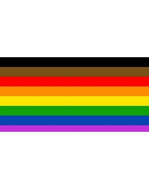 RAINBOW PEOPLE OF COLOR PRIDE STICKER 2"x3"