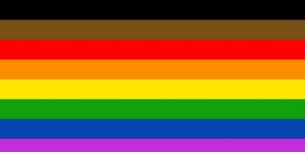 RAINBOW PEOPLE OF COLOR PRIDE STICKER 2"x3"