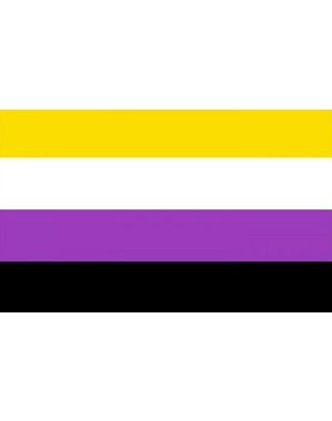 RAINBOW NON-BINARY PRIDE STICKER 2"x3"