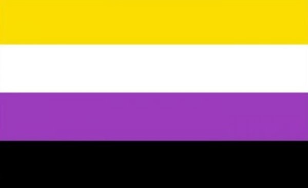 RAINBOW NON-BINARY PRIDE STICKER 2"x3"