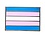 RAINBOW TRANSGENDER FLAG SILVER LAPEL PIN