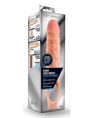 BLUSH NOVELTIES Performance Cock Sheath Penis Extender 9in - Vanilla