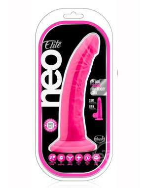 BLUSH NOVELTIES NEO ELITE SILICONE DUAL DENSITY 7.5" PINK