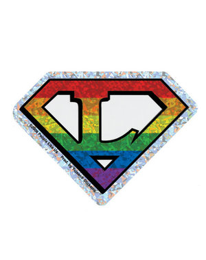 YUJEAN DIAMOND CUT L LESBIAN STICKER REFLECTIVE