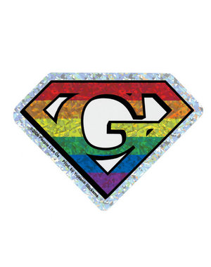 YUJEAN DIAMOND CUT G GAY STICKER REFLECTIVE