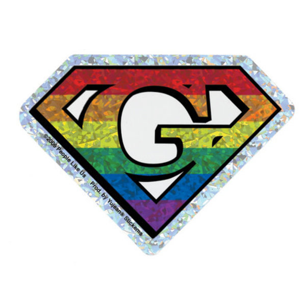 YUJEAN DIAMOND CUT G GAY STICKER REFLECTIVE