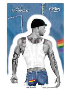YUJEAN TRIBAL TATTOO GUY PRIDE STICKER