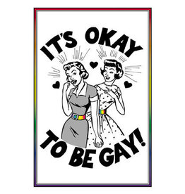 YUJEAN ITS OK TO BE GAY-FEMALE PRIDE POSTCARD