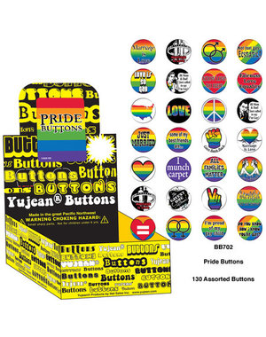 YUJEAN PRIDE BUTTONS ASSORTED (SINGLE)