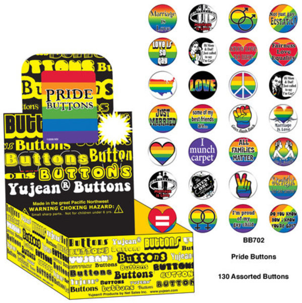 YUJEAN PRIDE BUTTONS ASSORTED (SINGLE)