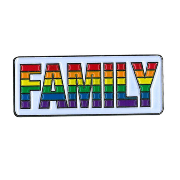YUJEAN FAMILY RAINBOW ENAMEL PIN